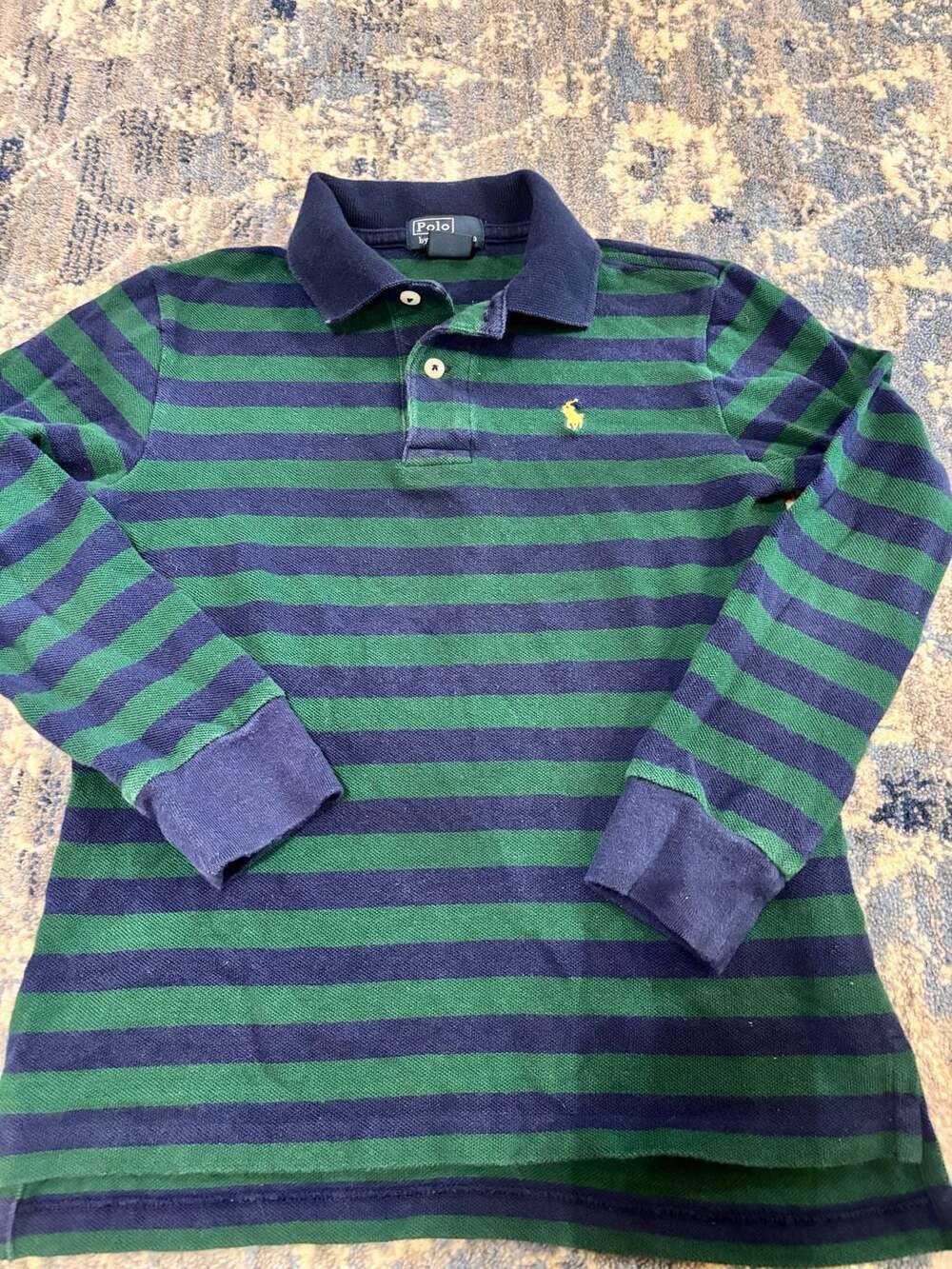 Polo Ralph Lauren Striped Long Sleeve Polo Size 7